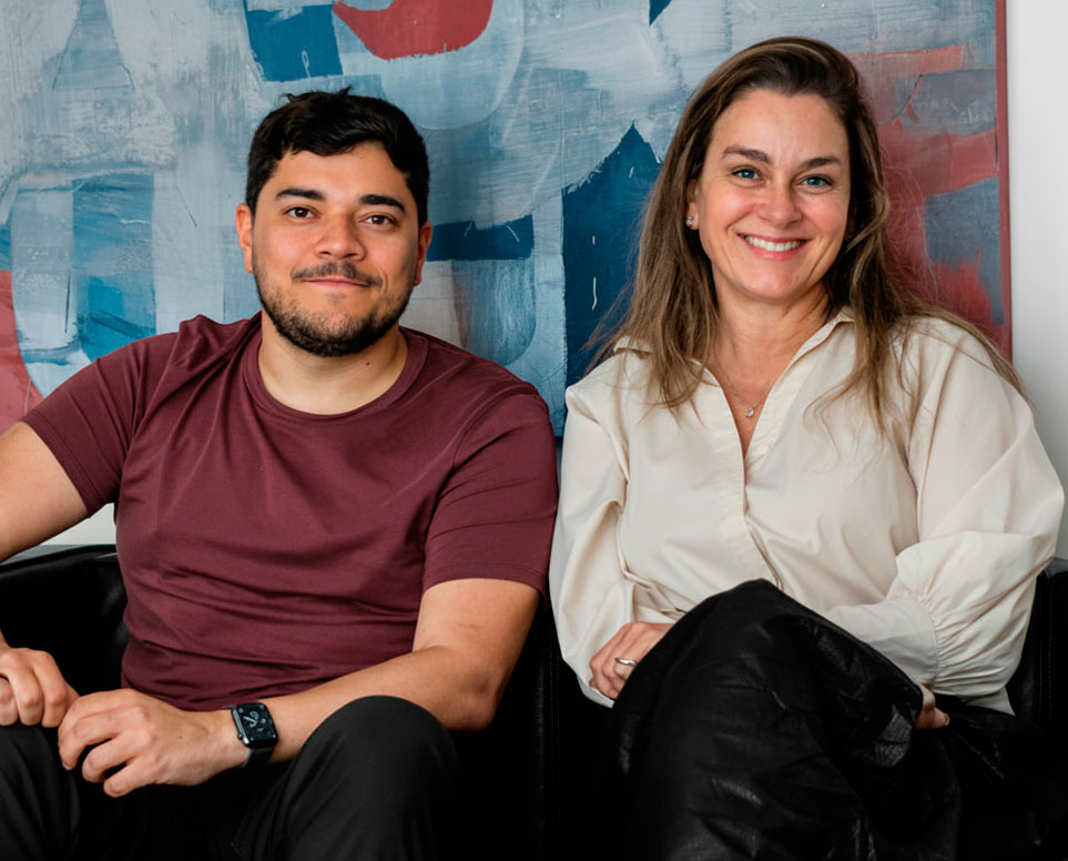Foto de los autores Alberto Lage e Iracema Rezende